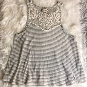 Skonhet knitted Lacey tank top sz XL